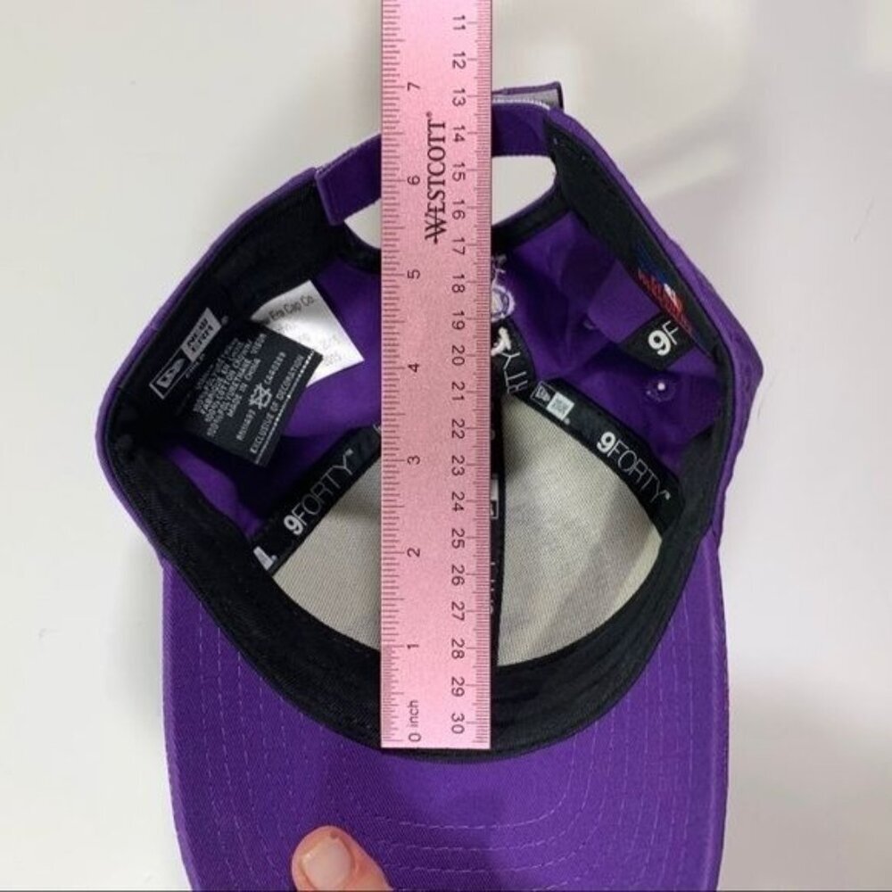 Colorado Rockies Baseball Hat Purple White Iridescent Brim Size Girls Youth - Picture 10 of 11